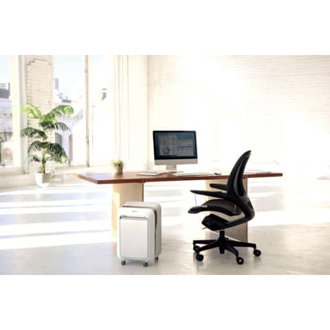 Distruggidocumenti uso moderato Fellowes LX211 - P-5 - 23 L - taglio a microframmenti 2x12 mm - bianco 5050301